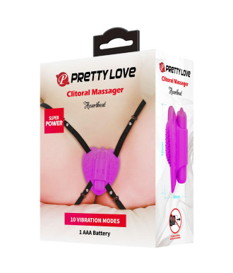PRETTY LOVE - Clitoral Massager, Heartbeat, 10 vibration functions