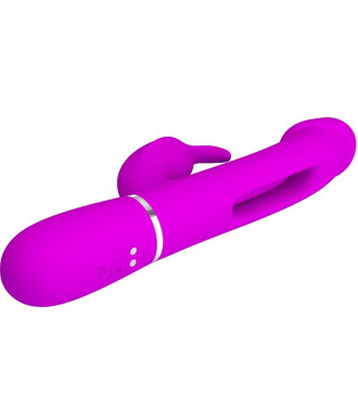 PRETTY LOVE - Kampas Rabbit 3 in 1, multifunction vibrator with tongue violet